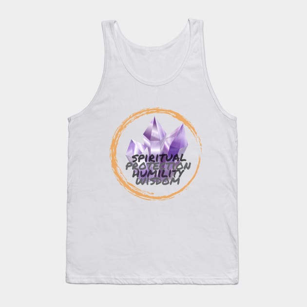 Amethyst the spiritual gemstone Tank Top by Yenz4289